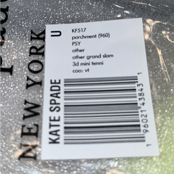 kate spade NWT $429 MSRP Grand Slam 3D Tennis Racquet Crossbody - Picture 7 of 9